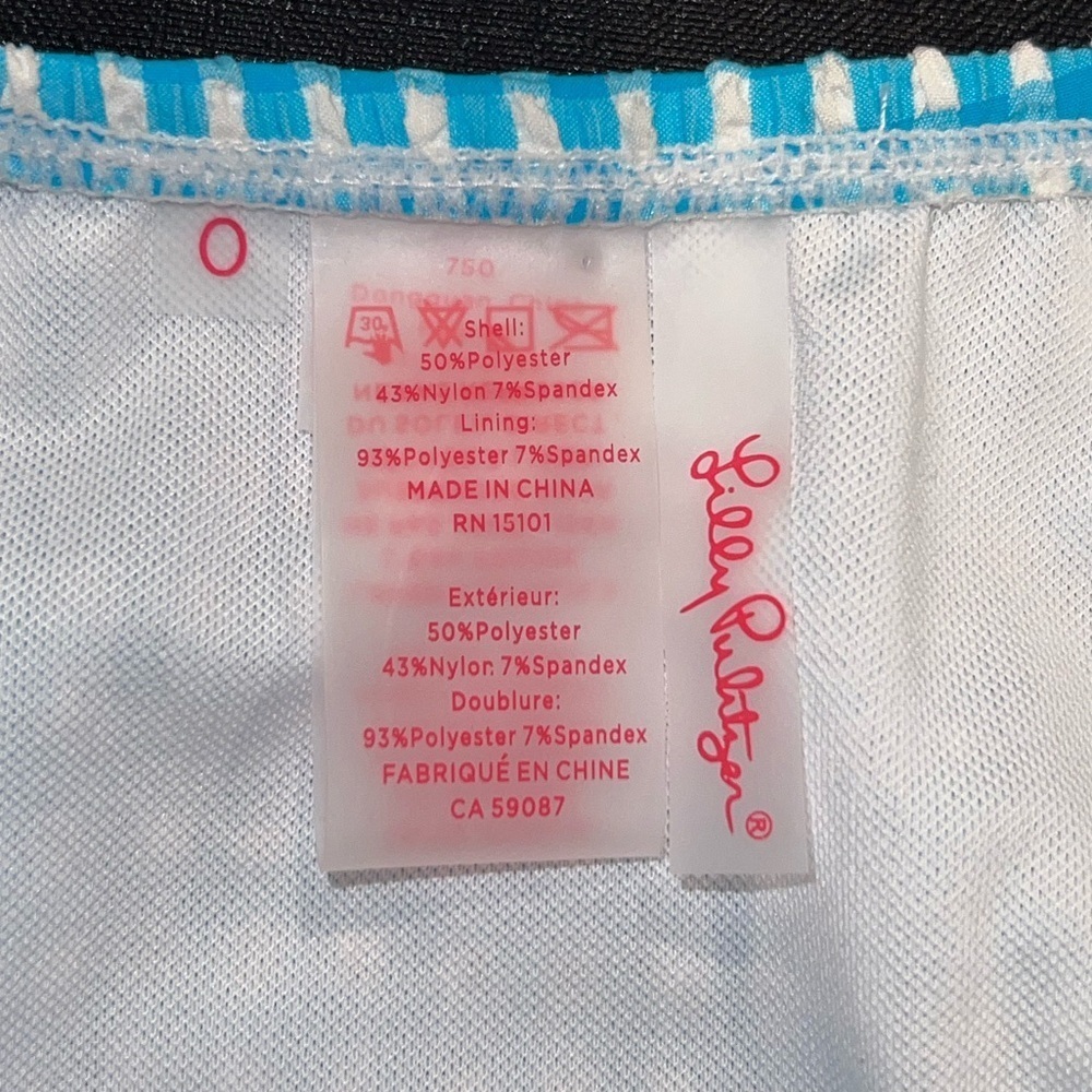 Lilly Pulitzer blue and white bikini bottom - Picture 4 of 5